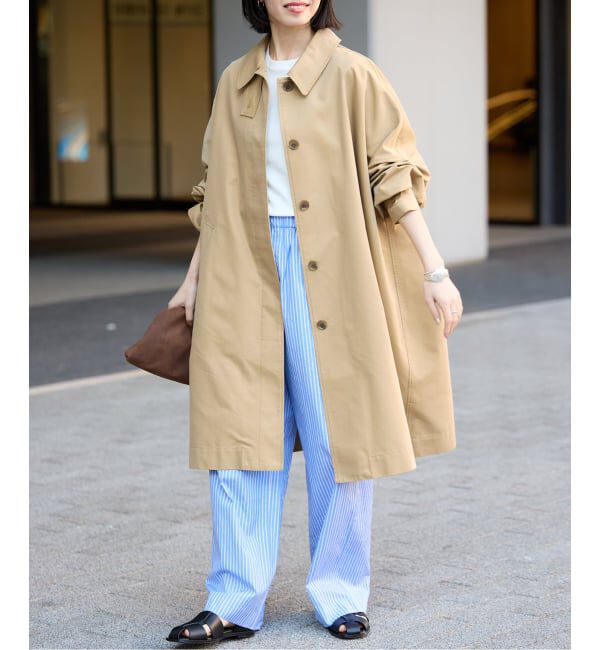 SLOBE IENA「《WEB限定/追加》ドルマンスリーブコート」|ステンカラーコート|