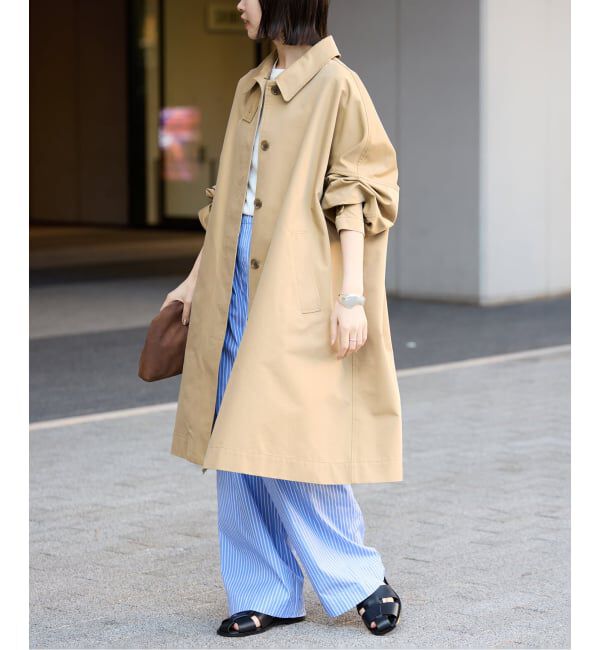 SLOBE IENA「《WEB限定/追加》ドルマンスリーブコート」|ステンカラーコート|
