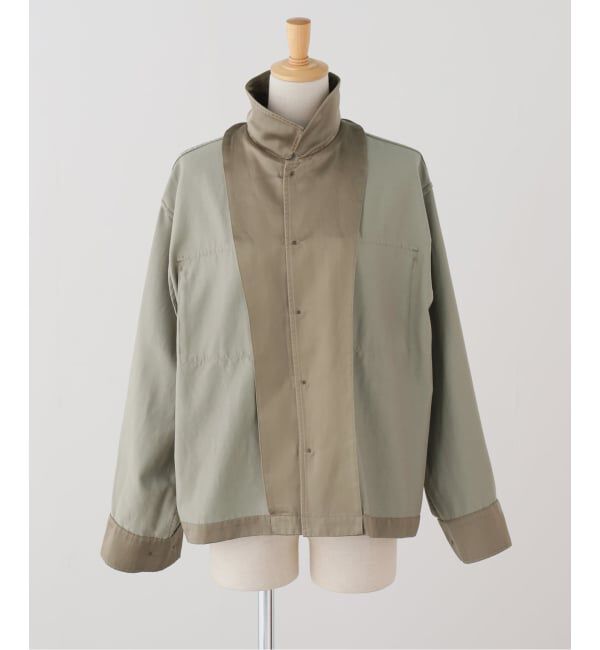 IENA「フィブリルサテン ミリタリーブルゾン」|ミリタリージャケット|