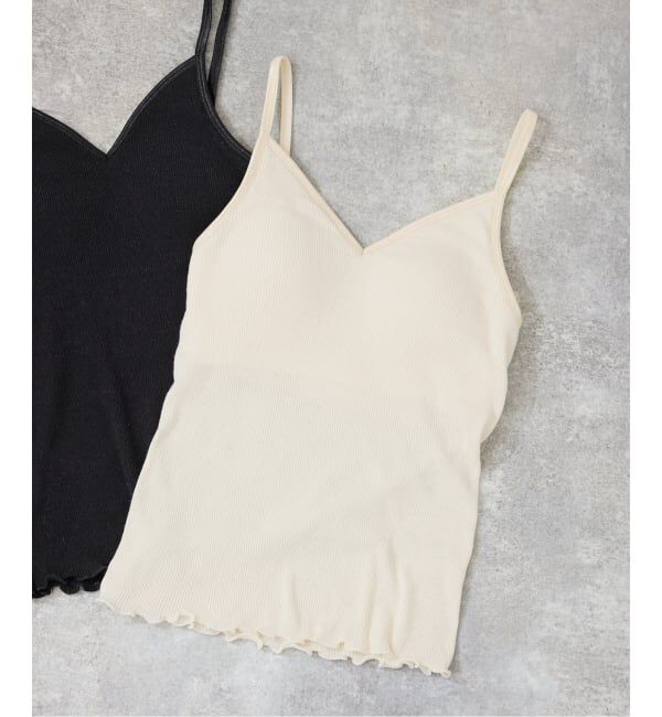 SLOBE IENA「PALM/パーム SLOBE別注 Vネック2SETキャミソール」|インナー|