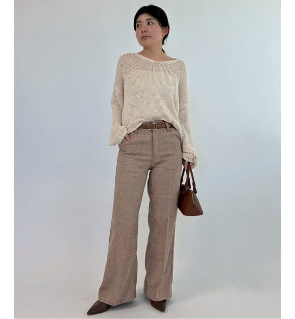 SLOBE IENA「Wrangler/ラングラー SLOBE別注 ワイドランチャー」|スラックス|