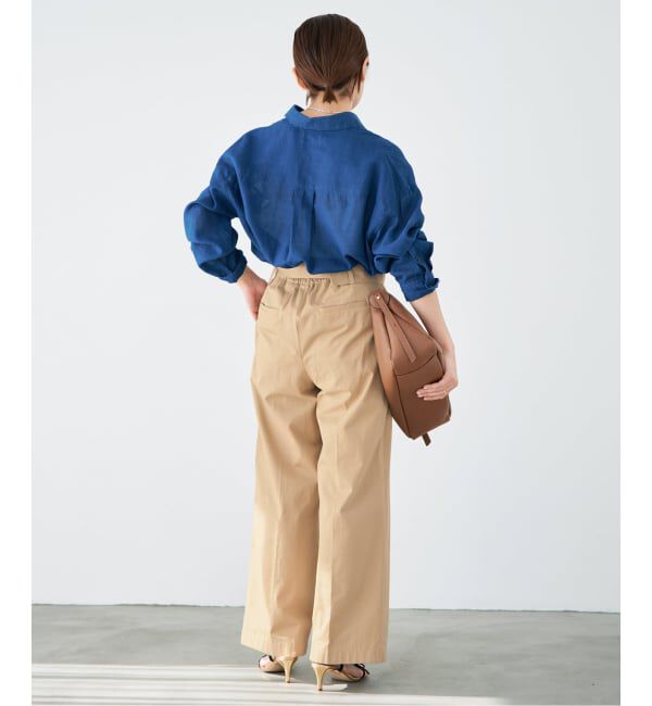 IENA「ベルテッドチノパンツ」|チノ|