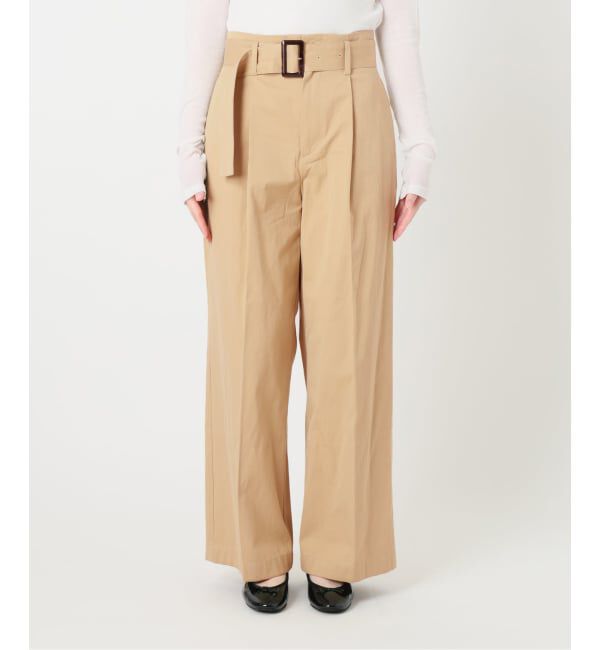 IENA「ベルテッドチノパンツ」|チノ|