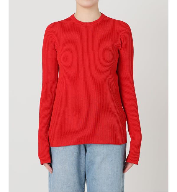 IENA「レース襟 RIBホールガーメントプルオーバー」|ニット・セーター|