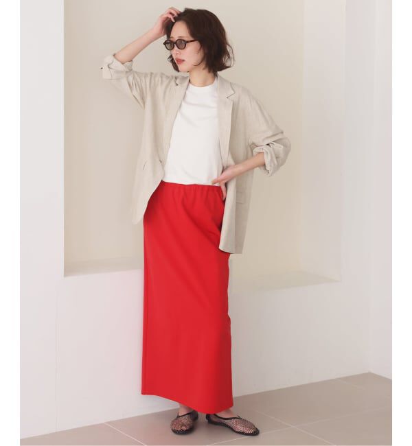 SLOBE IENA「《36.38サイズ展開》リネンレーヨンシングルテーラードジャケット」|テーラードジャケット|