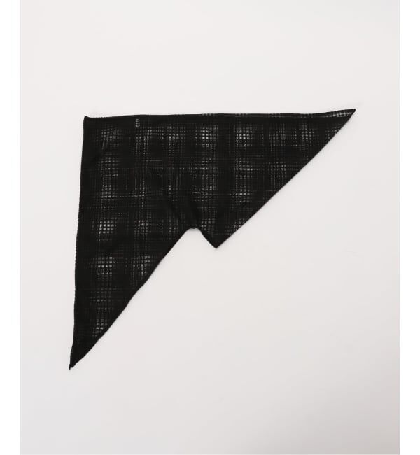 IENA「La Maison de Lyllis/メゾンドリリス SLITERCHIF スカーフ 2261019」|バンダナ・スカーフ|ブラック