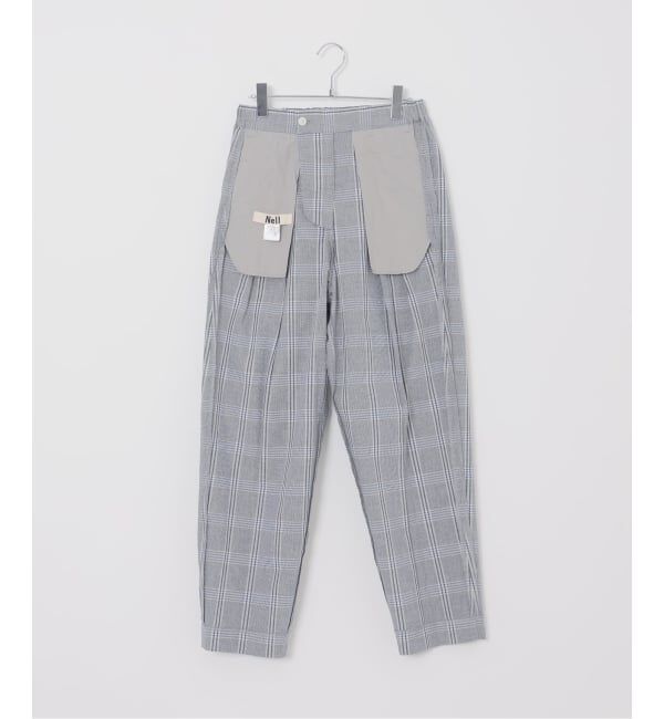IENA「Maison IENA 別注 Nell/ネル チェックペグトップパンツ 261-202-61」|スラックス|