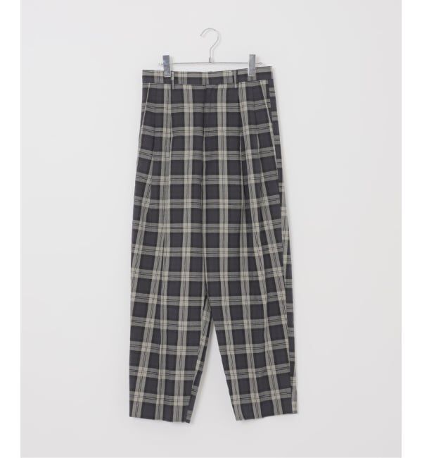 IENA「Maison IENA 別注 Nell/ネル チェックペグトップパンツ 261-202-61」|スラックス|