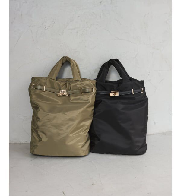 SLOBE IENA「《追加2予約》SLOBE パッファートートバッグ」|トートバッグ|