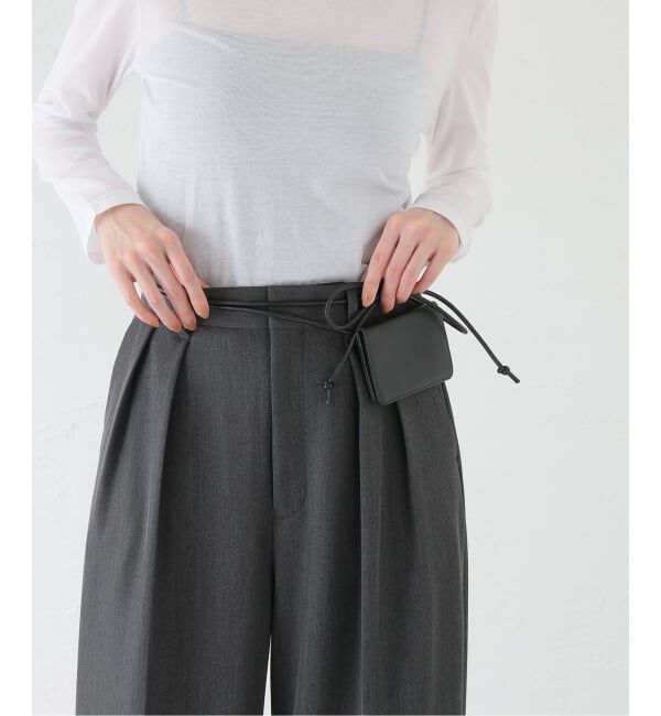 SLOBE IENA「SLOBE カードケース付きロープベルト」|ベルト|