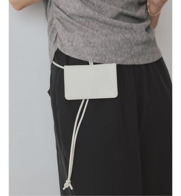 SLOBE IENA「SLOBE カードケース付きロープベルト」|ベルト|ナチュラル B