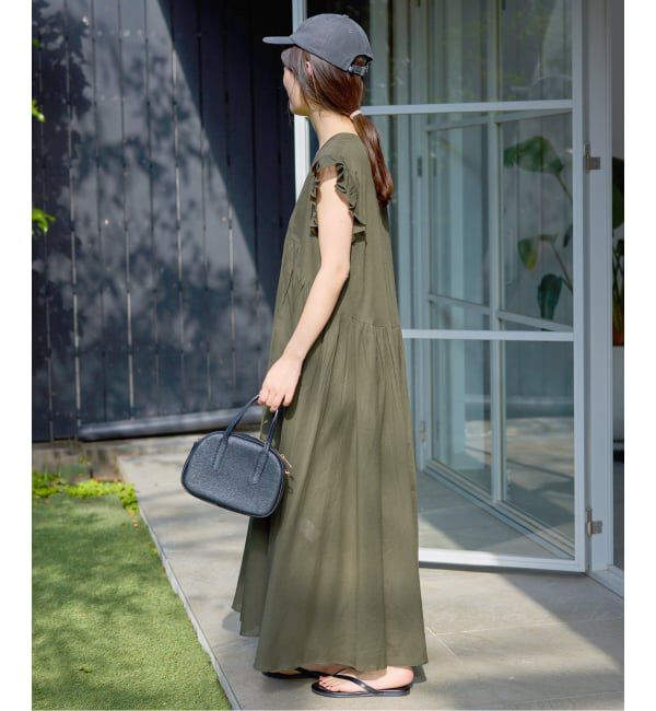 SLOBE IENA「《予約》コットンボイルフリルワンピース」|ワンピース|