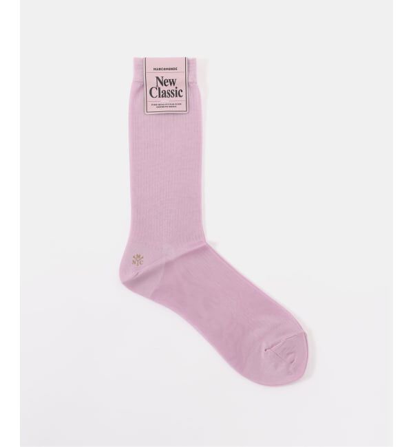 IENA「MARCOMONDE/マルコモンド sheer ribbed short socks 靴下 200K3/1CU-24C」|ソックス|ピンク