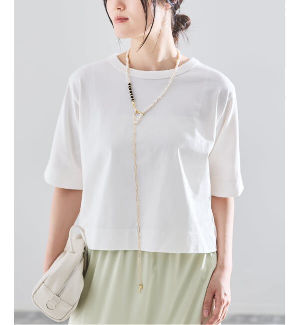 IENA「《予約》クロップドTシャツ」|Tシャツ・カットソー|