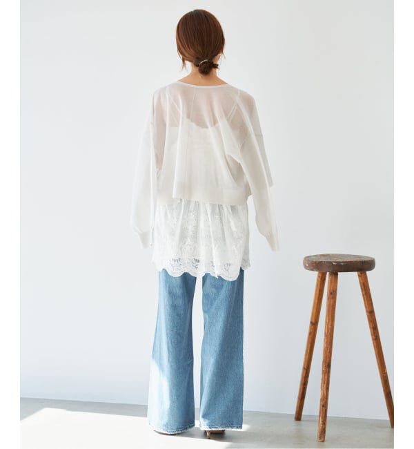 IENA「《追加2予約》アンティークチュールバテンキャミ」|キャミソール|