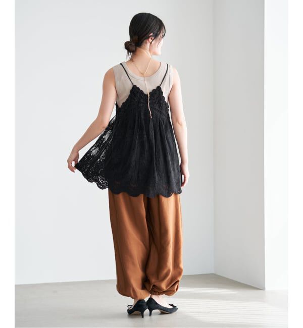IENA「《追加2予約》アンティークチュールバテンキャミ」|キャミソール|