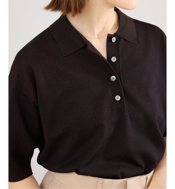 IENA「《予約》LEVITA襟付きプルオーバー」|ニット・セーター|