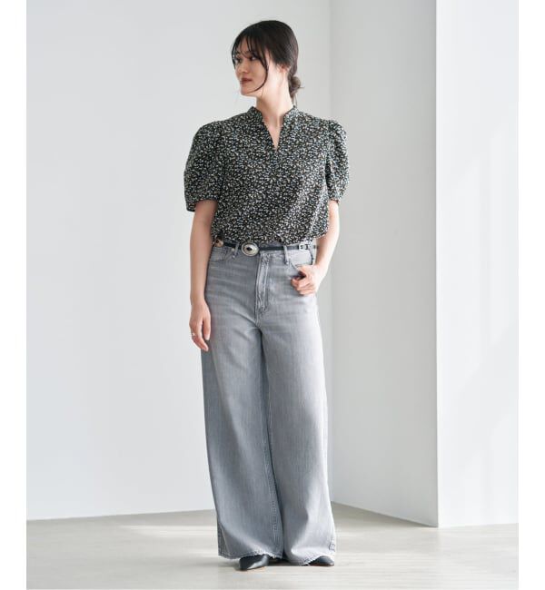 IENA「《セットアップ対応/予約》ソフトヴィンテージフラワーブラウス」|シャツ・ブラウス|