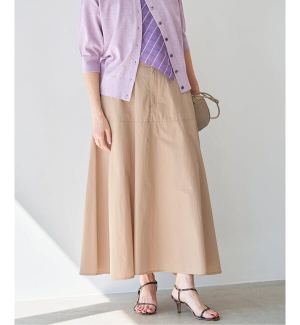 IENA「《予約/洗濯機洗い可》チノライクスカート」|スカート|
