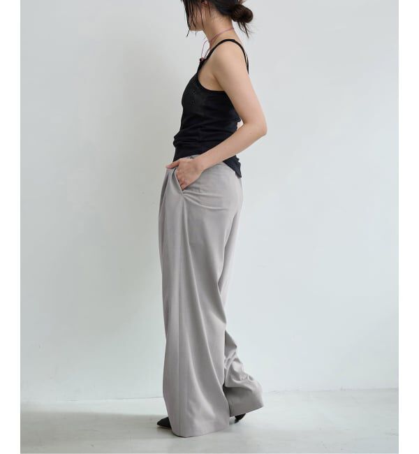 IENA LA BOUCLE「《予約》IENA LA BOUCLE テレコレースコンビタンクトップ」|タンクトップ|