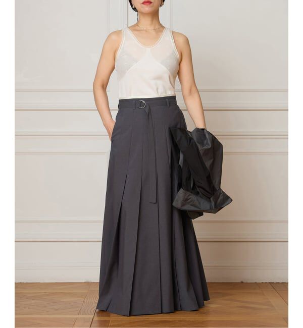 IENA LA BOUCLE「《予約》IENA LA BOUCLE テレコレースコンビタンクトップ」|タンクトップ|