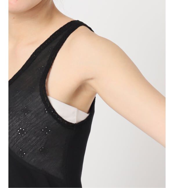 IENA LA BOUCLE「《予約》IENA LA BOUCLE テレコレースコンビタンクトップ」|タンクトップ|