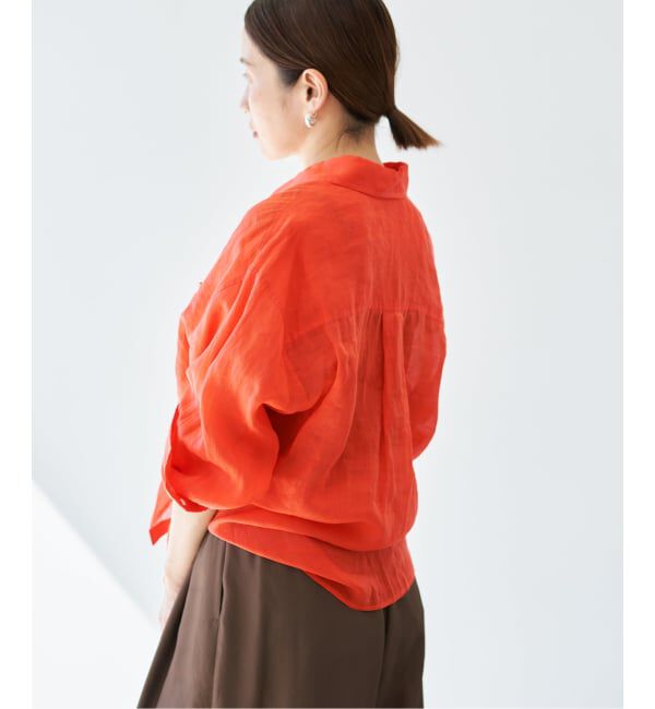 IENA「《セットアップ対応/予約》ラミーレギュラーカラーシャツ」|シャツ・ブラウス|