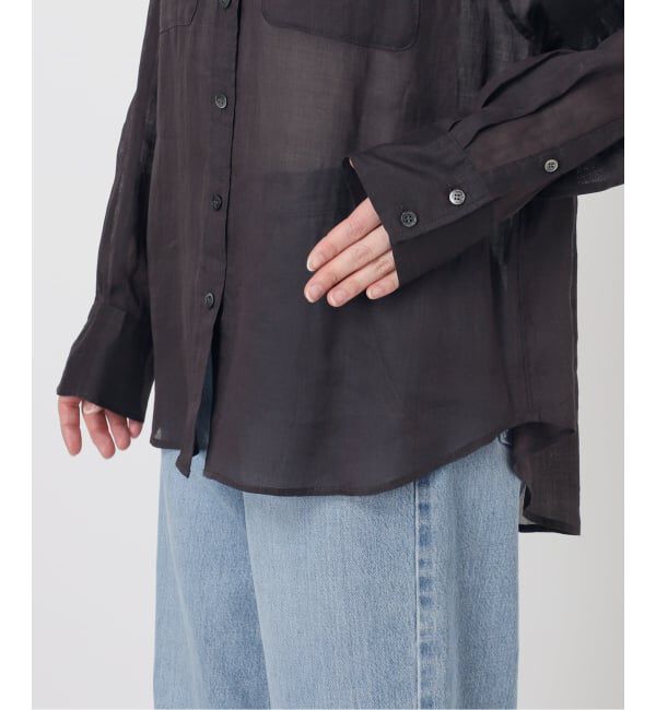 IENA「《セットアップ対応/予約》ラミーレギュラーカラーシャツ」|シャツ・ブラウス|