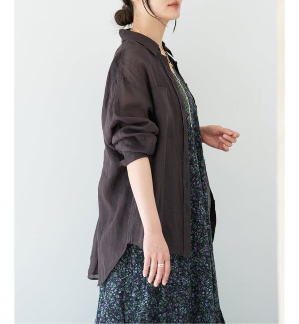 IENA「《セットアップ対応/予約》ラミーレギュラーカラーシャツ」|シャツ・ブラウス|