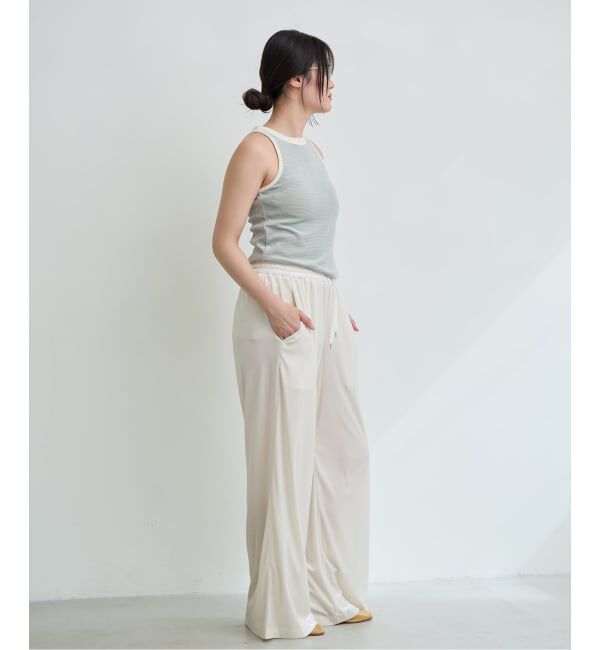 IENA LA BOUCLE「《予約》IENA LA BOUCLE ベロアボーダータンクトップ」|タンクトップ|