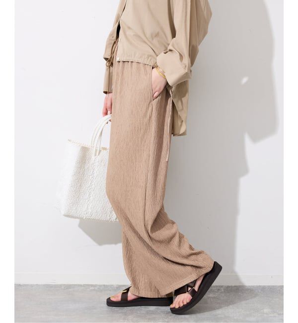 SLOBE IENA「《ブラックのみWEB限定/予約》楊柳カットソーパンツ」|その他|