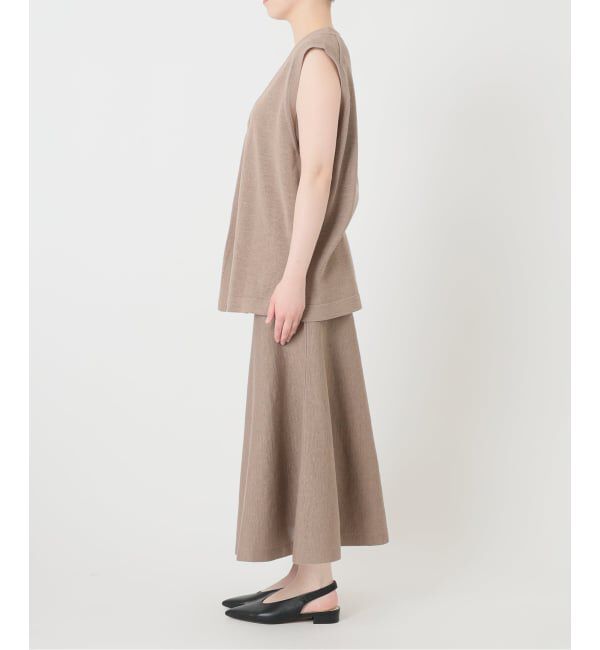 SLOBE IENA「《セットアップ対応可/予約》コットンポリ ニットジレ」|ベスト・ジレ|