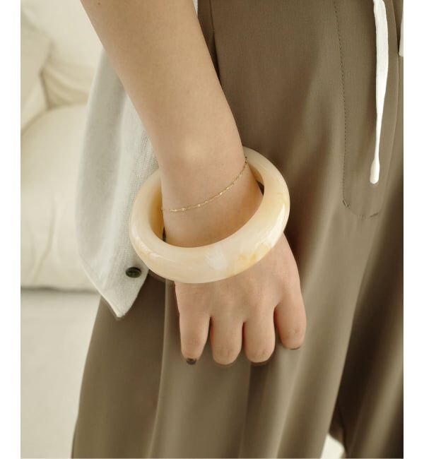 SLOBE IENA「《追加予約》mabel/マベル クリアバングル」|ブレスレット・バングル|