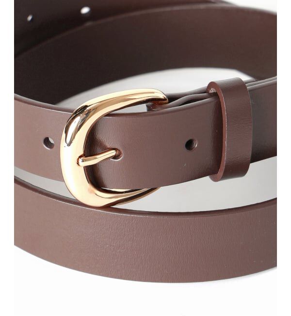 SLOBE IENA「《予約》SLOBE ラウンドバックル太ベルト」|ベルト|