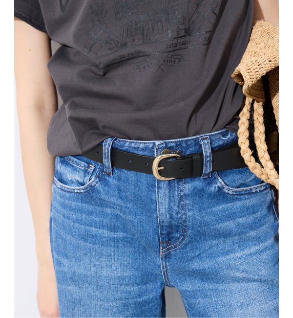 SLOBE IENA「《予約》SLOBE ラウンドバックル太ベルト」|ベルト|