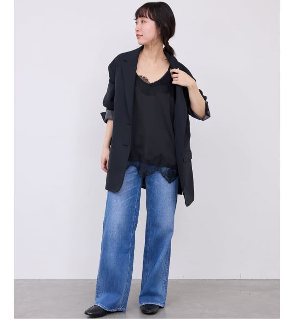 SLOBE IENA「《追加3予約》サテンレースキャミソール」|キャミソール|