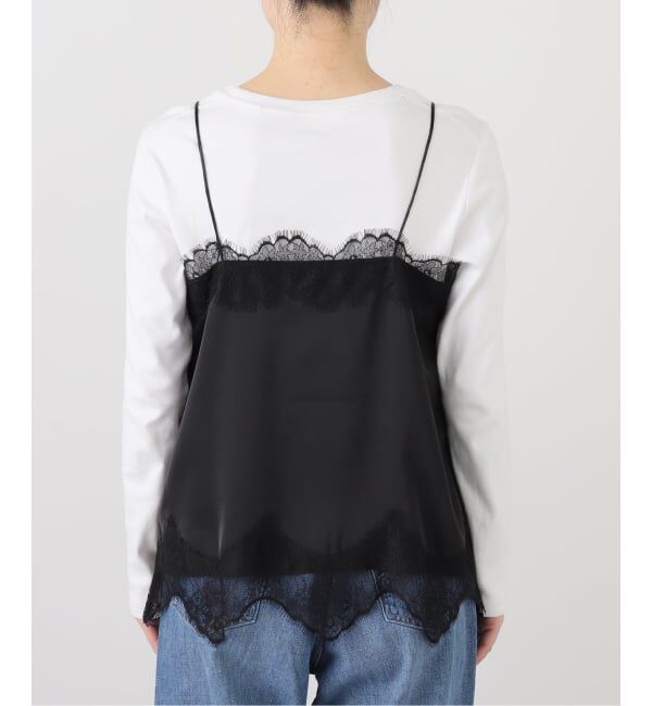 SLOBE IENA「《追加3予約》サテンレースキャミソール」|キャミソール|