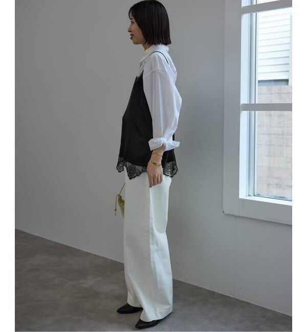 SLOBE IENA「《追加3予約》サテンレースキャミソール」|キャミソール|