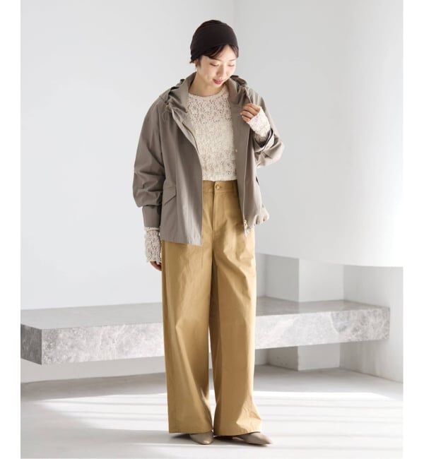 IENA「《WEB限定/追加5予約》Flowerストレッチレースプルオーバー」|Tシャツ・カットソー|