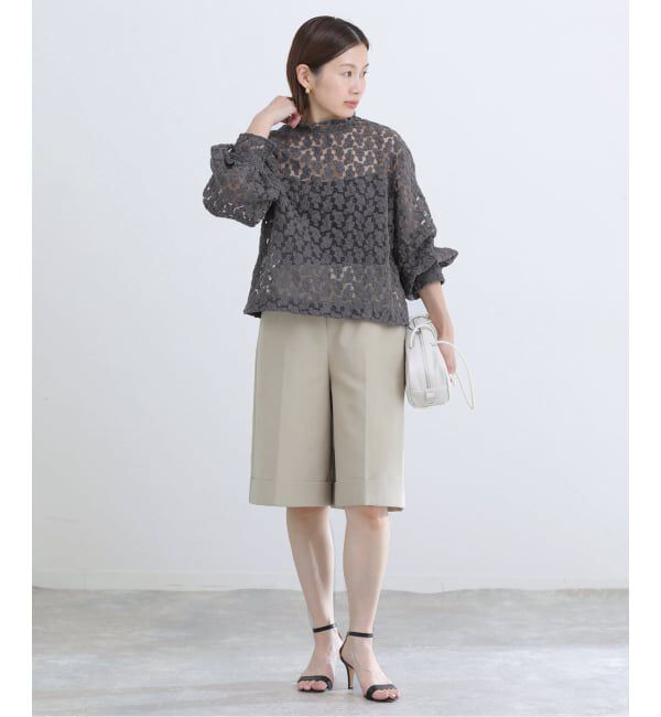 IENA「《追加予約》フラワー刺繍レース2WAYブラウス」|シャツ・ブラウス|