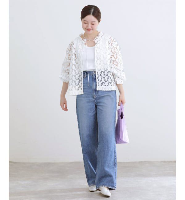 IENA「《追加予約》フラワー刺繍レース2WAYブラウス」|シャツ・ブラウス|