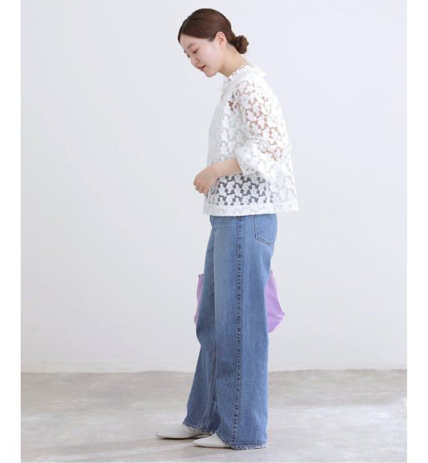 IENA「《追加予約》フラワー刺繍レース2WAYブラウス」|シャツ・ブラウス|