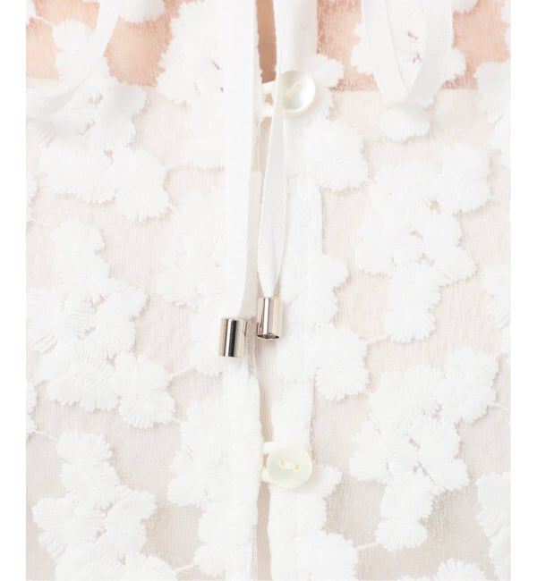 IENA「《追加予約》フラワー刺繍レース2WAYブラウス」|シャツ・ブラウス|