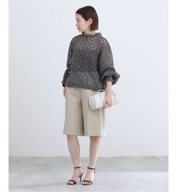 IENA「《追加予約》フラワー刺繍レース2WAYブラウス」|シャツ・ブラウス|