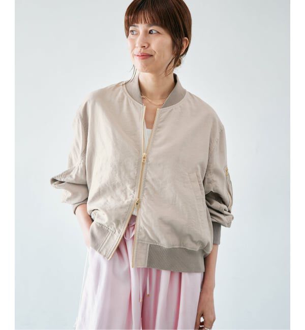 IENA「《WEB限定/追加予約》ウォッシャブル ライトエアリーMA-1」|ブルゾン・スタジャン|