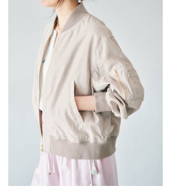 IENA「《WEB限定/追加予約》ウォッシャブル ライトエアリーMA-1」|ブルゾン・スタジャン|