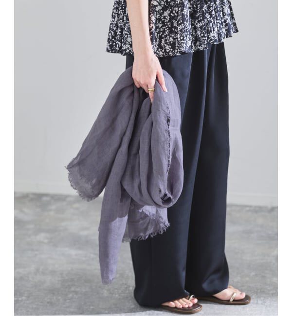 IENA「《予約》NIMNIMDUAI/ニムニムデュアイ PLAIN GAUZE STOLE ストール」|ストール|