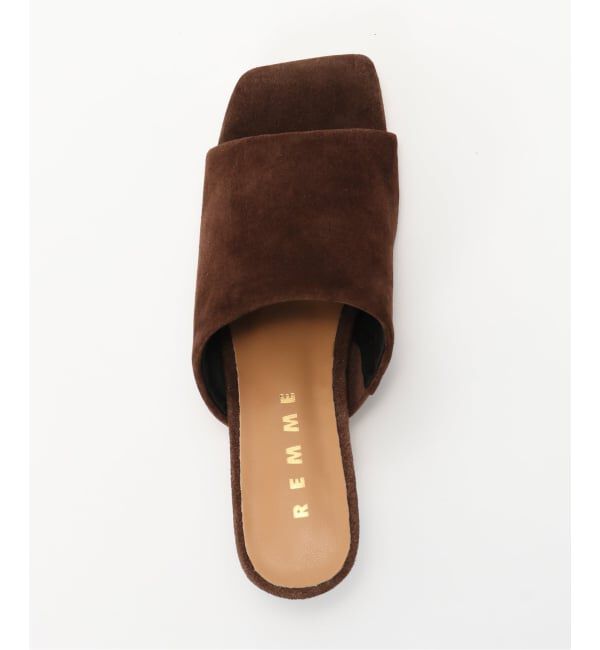 SLOBE IENA「REMME/レメ SLOBE別注 スウェードミュール」|サンダル|