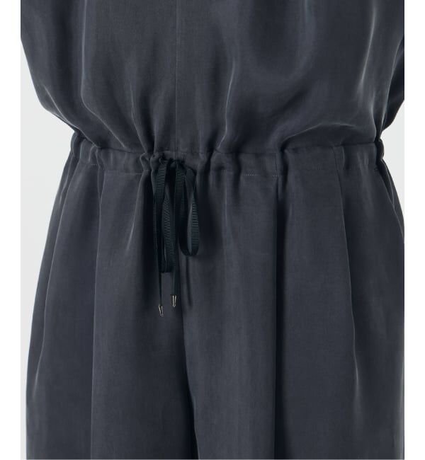 IENA「《予約》ウォッシャブル キュプラオーバーフレンチオールインワン」|オールインワン|