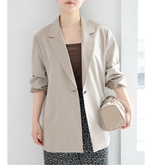 IENA「《UVカット》エアリーソフトジャケット」|テーラードジャケット|